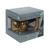 Cabin Scene Large Capacity 3D Ceramic Mug - 15oz