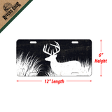 Deer Silhouette Vanity License Plate
