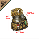 Fishing Creel Salt & Pepper Set