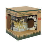 Wolf Scene Large Capacity 3D Ceramic Mug - 15oz