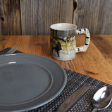 Wolf Scene Large Capacity 3D Ceramic Mug - 15oz